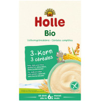 Holle Detská bio celozrnná obilná kaša z 3 obilnín od 6. mesiaca